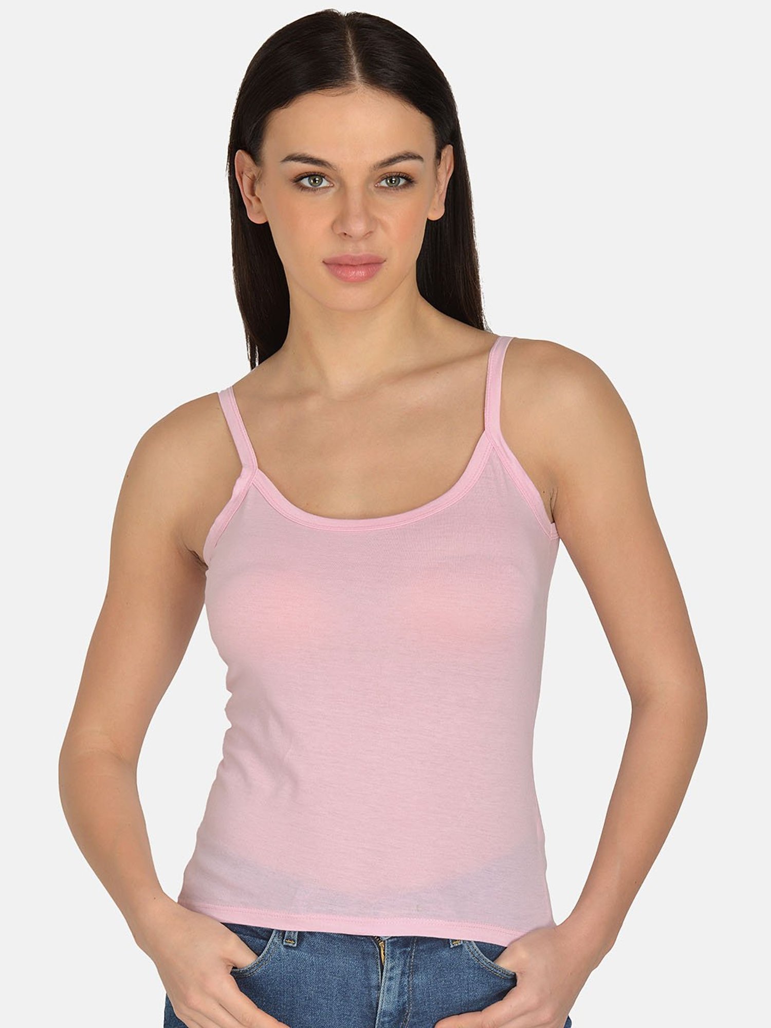 Mod & Shy Pink Cotton Camisole