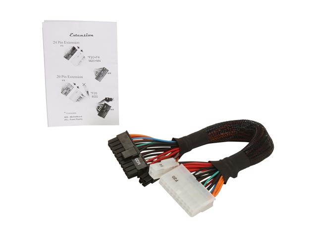 Athena Power CABLE-M204M204F 10 in. Extension & Conversion Four-In-One