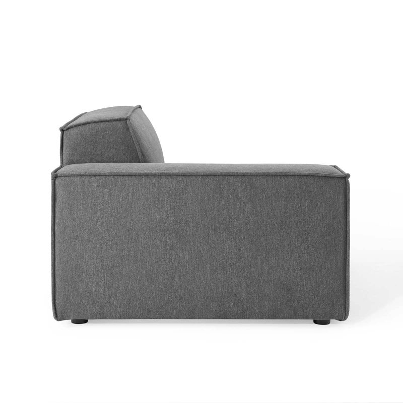 5pc French Seamed Sectional Mona Abstract Gray - Project 62™