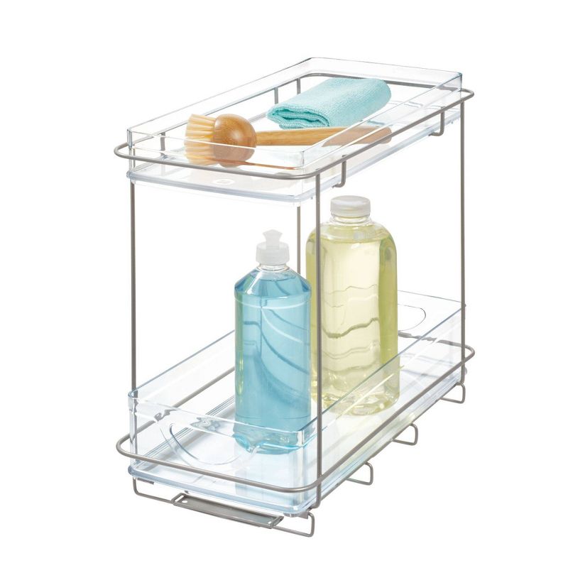 iDESIGN Ariel Under the Cabinet 2-Tier Organizer Clear