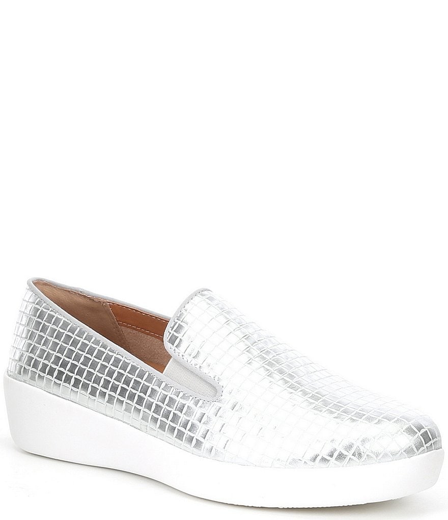 FitFlop Superskate Leather Wedge Sneakers