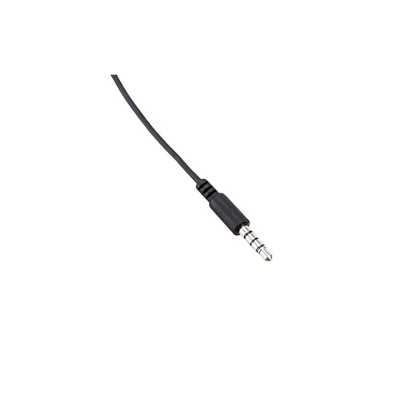 Basics Lapel Microphone &shy; Omnidirectional Mic - Black, 2-Pack
