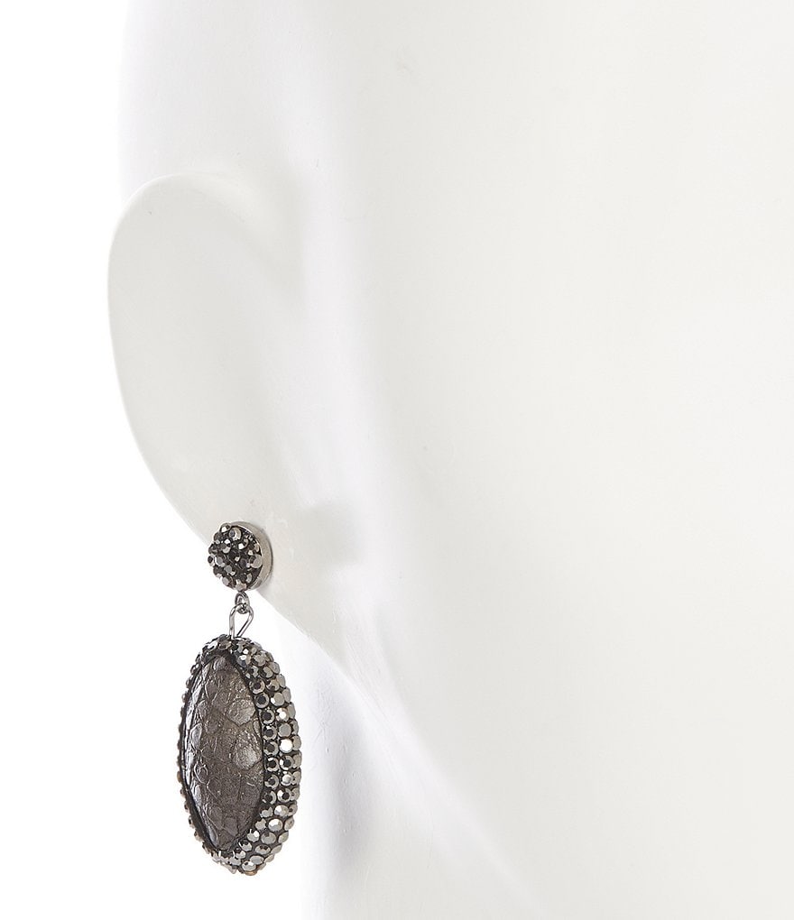 Natasha Accessories Stone Drop Earrings