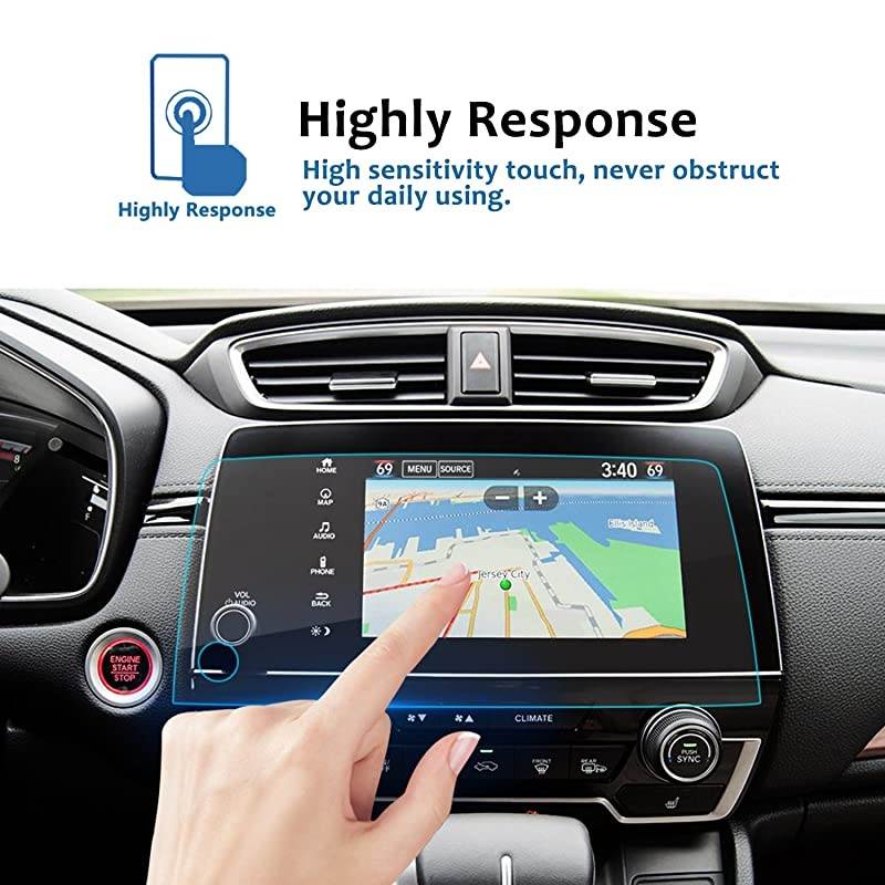 Fit for 2017 2018 2019 2020 2021 CRV EX EXL Touring 7Inch Car Navigation Screen Protector Clear Tempered Glass Infotainment Display InDash Center Touch Stereo Screen Protector
