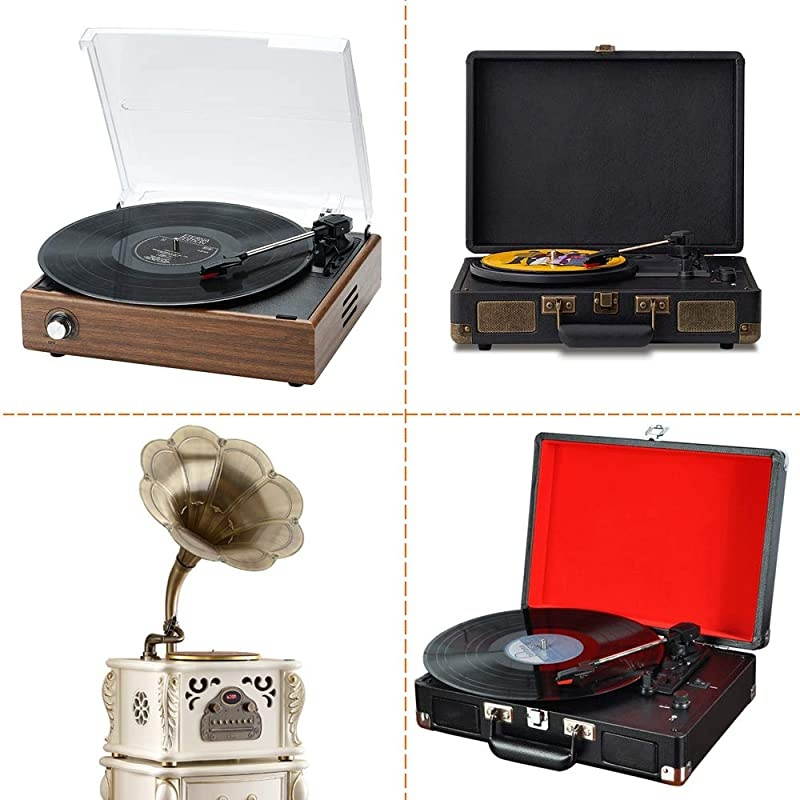 Set of 10 Vinyl Record Player Turntable Cartridge With Universal Replacement Stylus Needles  2pcs Turntable Record Player Cartridge 8pcs Needle Stylus for LP Phonograph Record Player