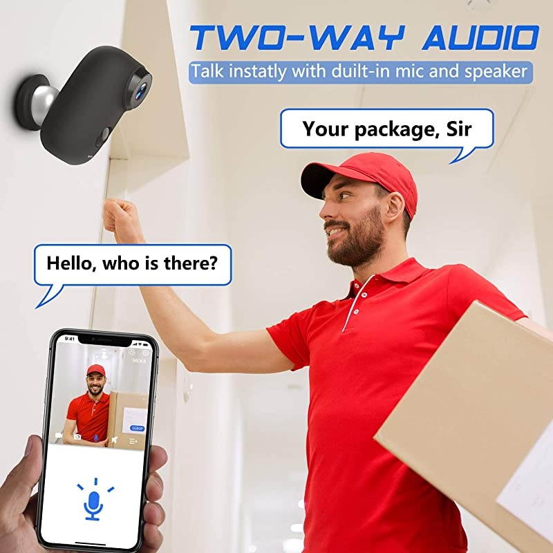 Security Camera WiFi IP Home CameraR2C 1080P HD Baby Monitor Wireless Pet Camera with AI Human Sound Detection Free Cloud Included 2Way AudioWorks with Alexa PanTilt Night Vision