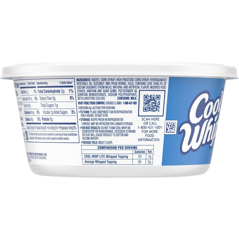 Cool Whip Lite Frozen Whipped Topping - 8oz