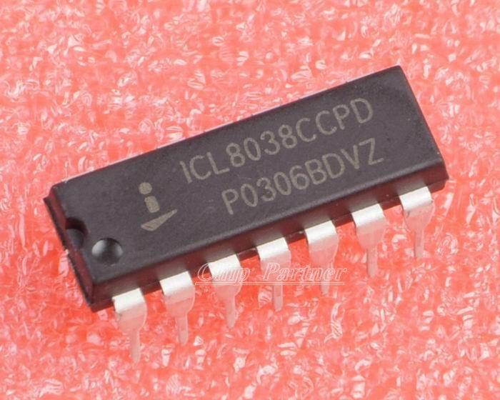 5PCS ICL8038CCPD ICL8038 DIP-14 14PIN IC