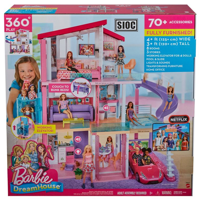 Barbie Dreamhouse Dollhouse with Wheelchair Accessible Elevator