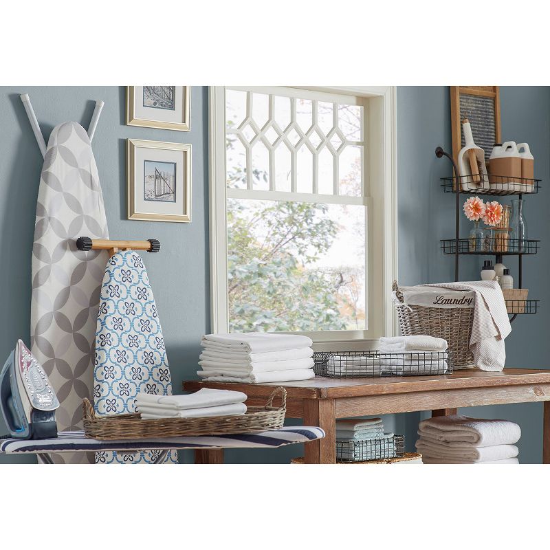 dbest products Laundry Bag Clothes Hamper Basket Wagon Cart Trolley Dolly with Handle, Wheels, and Removable Liner, Grey