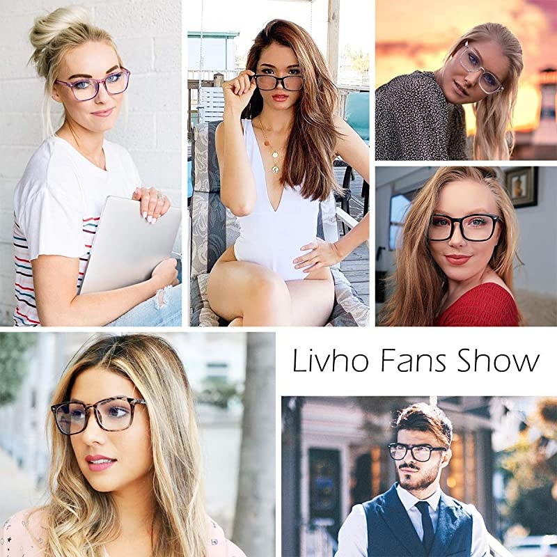 2 Pack Blue Light Blocking Glasses Computer ReadingGamingTVPhones Glasses for Women MenAnti Eyestrain UV Glare Matte Black+Clear Pink