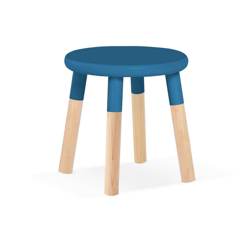 Set of 2 Peewee Wood Veneer Kids' Chairs Maple/Pacific Blue - Nico & Yeye