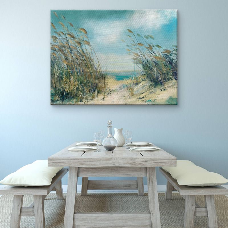30" x 40" Dune Grasses by Studio Arts Art on Canvas - Fine Art Canvas