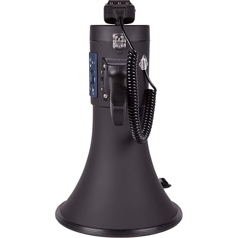 High Power Loud Megaphone with Siren, Bullhorn, Rechargeable Battery, Portable Loud Speaker with Adjustable Volume Control, Great for Outdoor Activities and Coaching Football, Baseball, Hockey