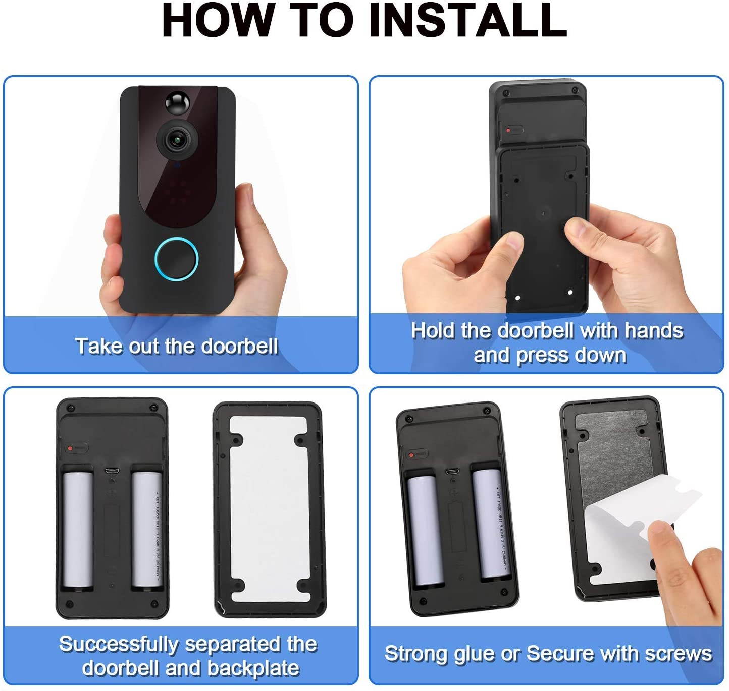 IR Sensor Welcome Doorbell Electronic Induction Doorbell Advertising Guide (Black)