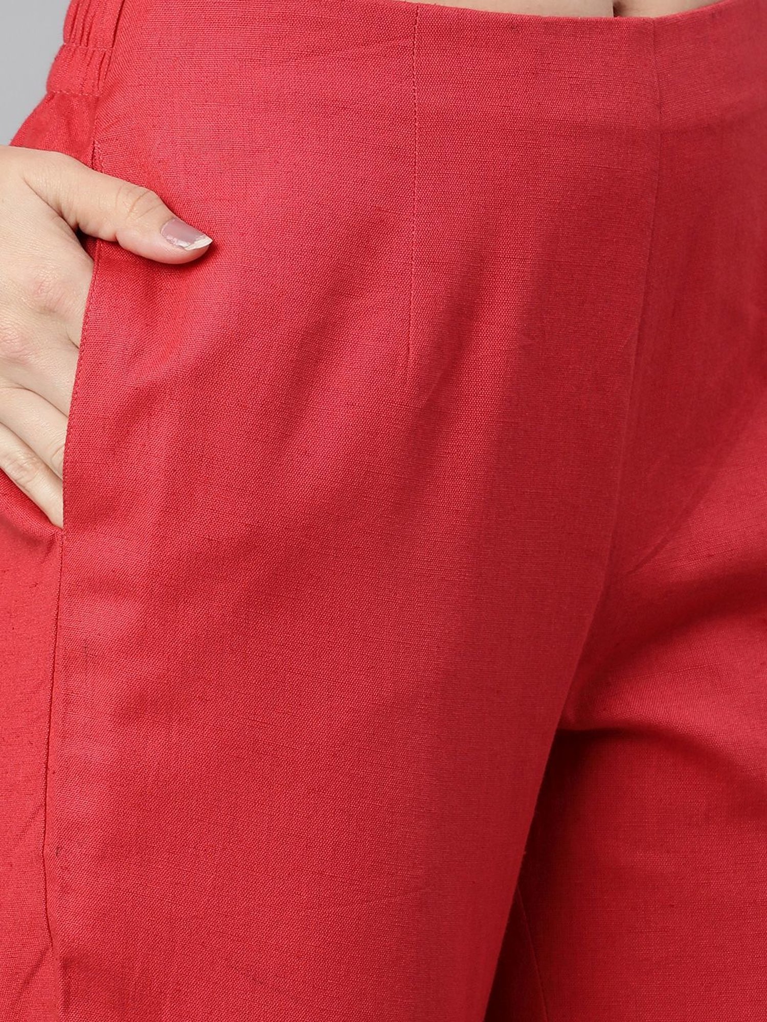 Kami Kubi Blue & Red Printed Kurta Pant Set