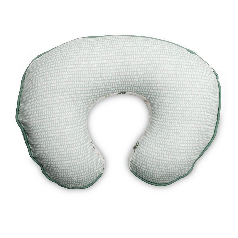 Boppy Organic Fabric Nursing Pillow Cover - Green Little Leaves