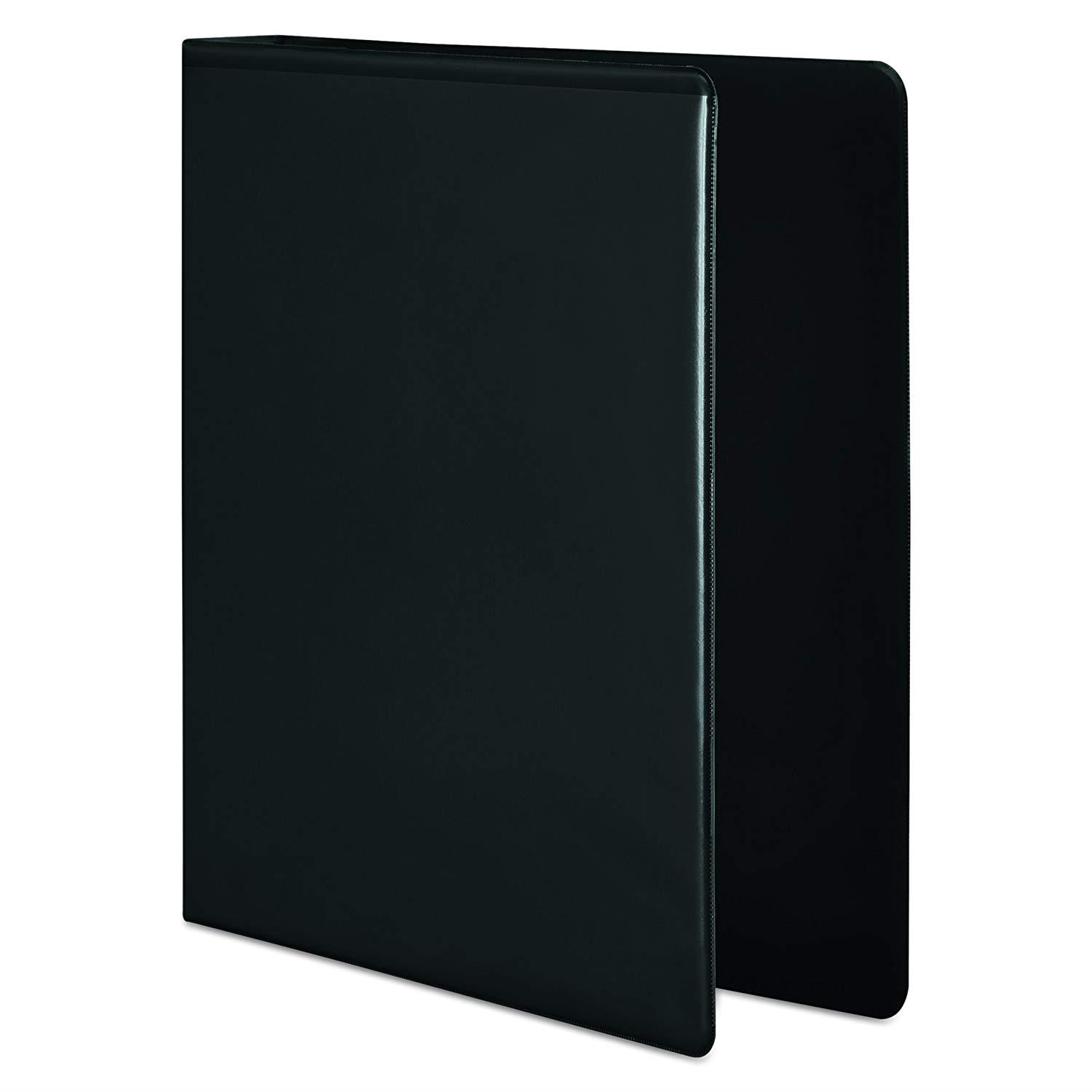 Wilson Jones 4 Inch 3 Ring Binder, Basic D-Ring View Binder, Black (W386-54BA)