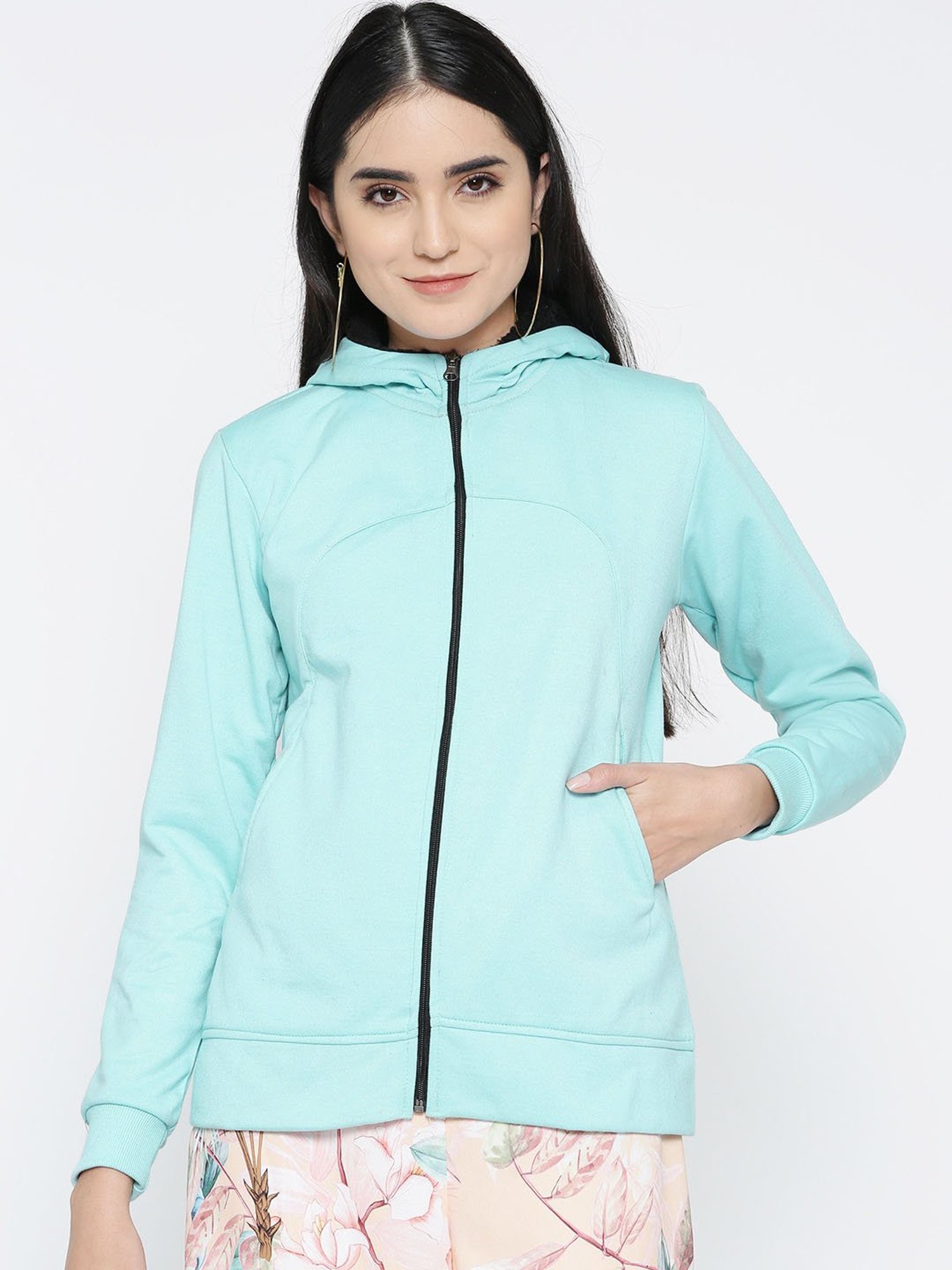 Belle Fille Turquoise Regular Fit Jacket