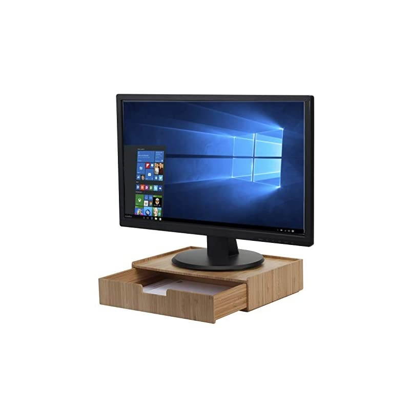 Drawer Large, Monitor Stand & Stackable Storage Solution for Office Products pens, Pencils, Scissors, notepads, Business Cards and More