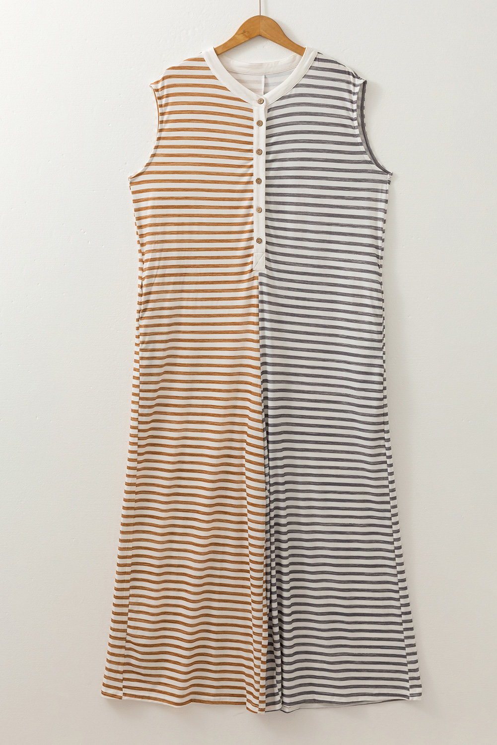 Dark Blue Plus Size Stitching Washed Flare Jeans