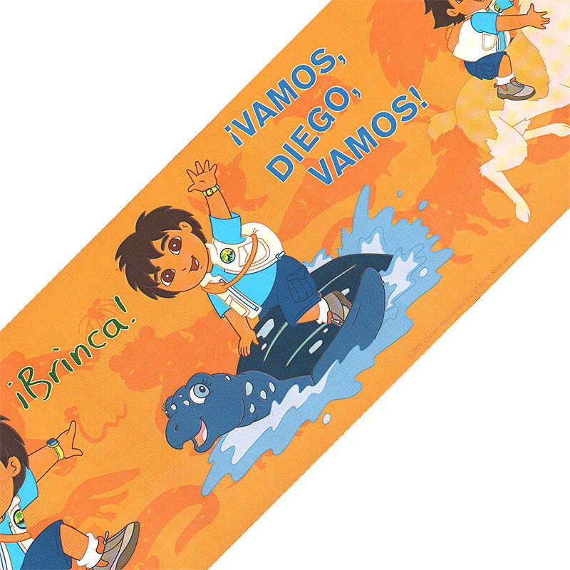Go Diego Go Orange Accent Wall Border Roll - Go, Diego, Go!..