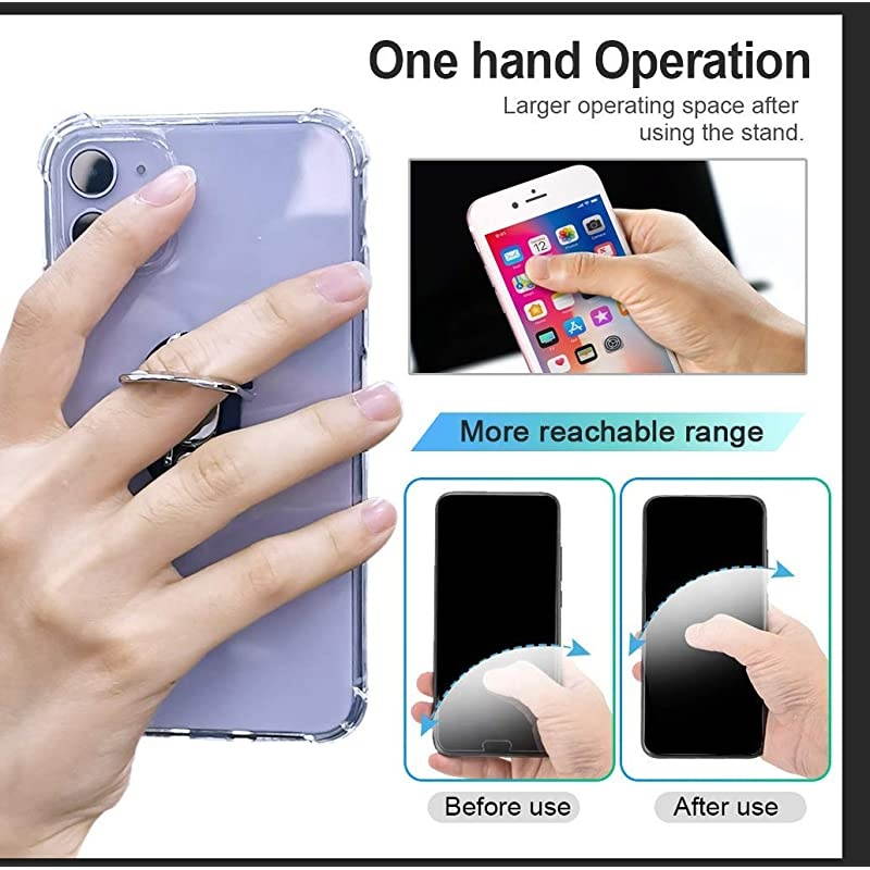 Metal Phone Ring Holder  3in1 Universal car Bracket Mobile Phone Bracket and Mobile Phone Ring Buckle are Suitable for All Mobile Phones 360 &deg;Rotation and 120 &deg;Turning Gold