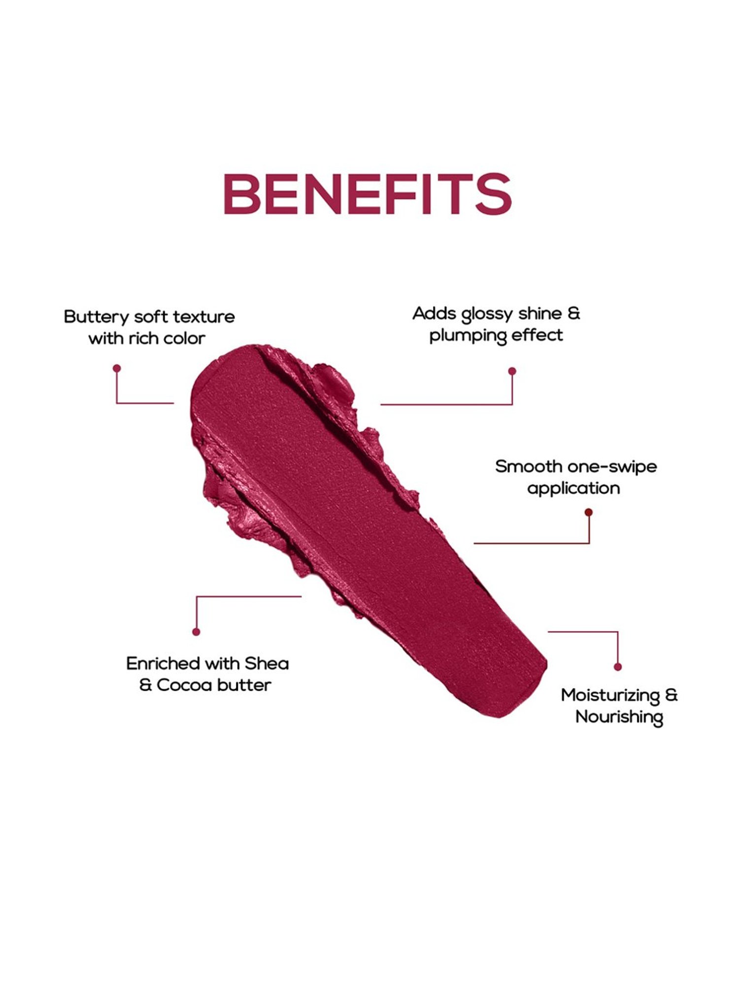 GA-DE Selfie Full Cover Lipstick 870 Lisbon - 4.2 gm