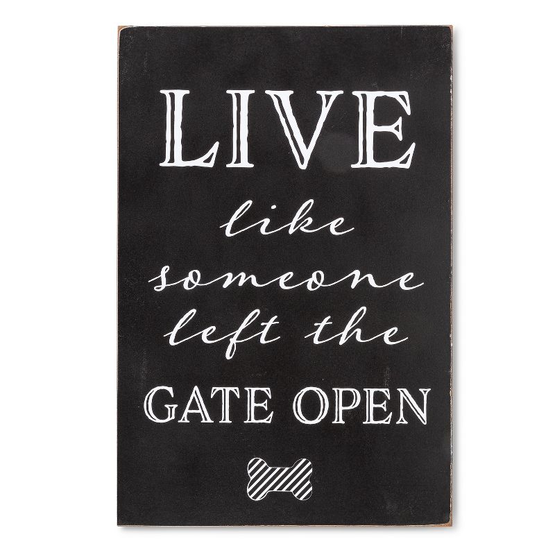 Lone Elm Studios Set of 3 Wood Dog Themed Wall D'ecor