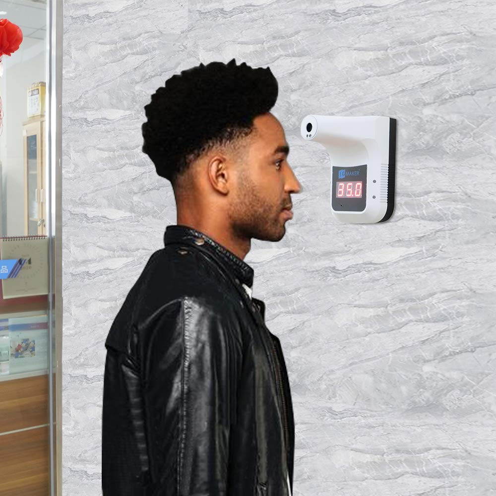 Induction Thermometer, with LED hd Display and Wall Hanging Function, Suitable for Company Offices, Restaurants, cinemas and Other Public Places(1PCS)