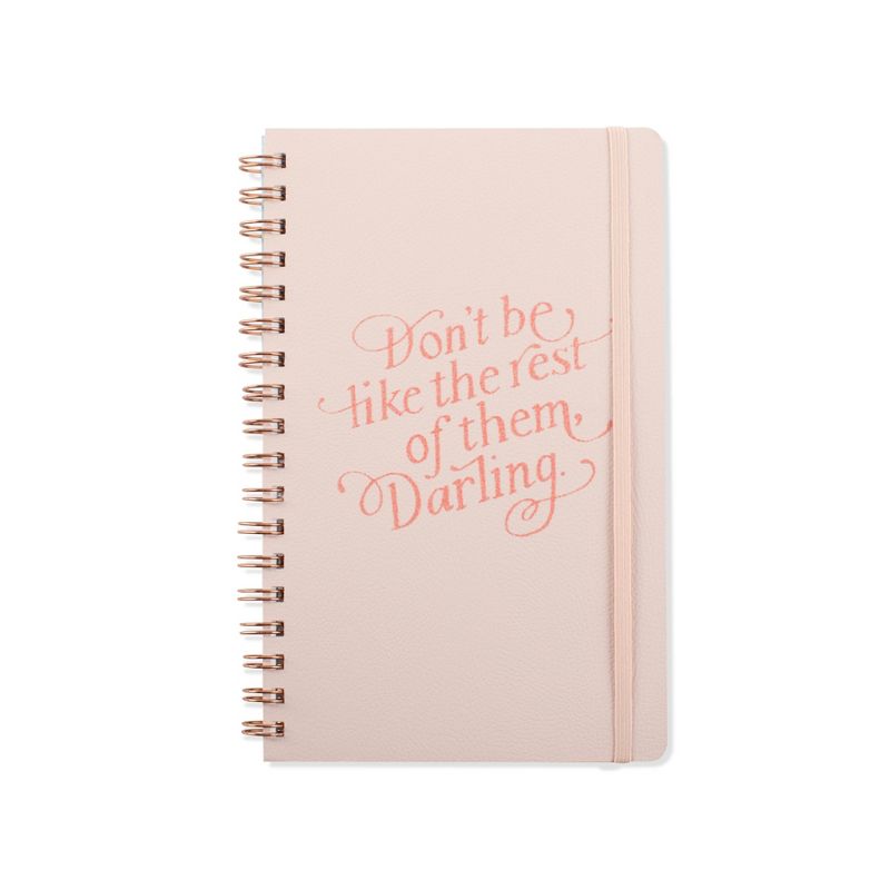 Inspirational Lined Journal with Elastic Closure Blush Pink - Fringe