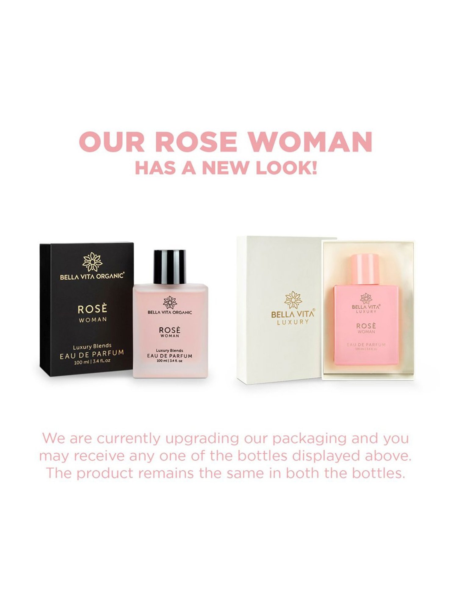 Bella Vita Luxury Rose Perfume for Women With Long Lasting Floral Fragrance - 100 ml