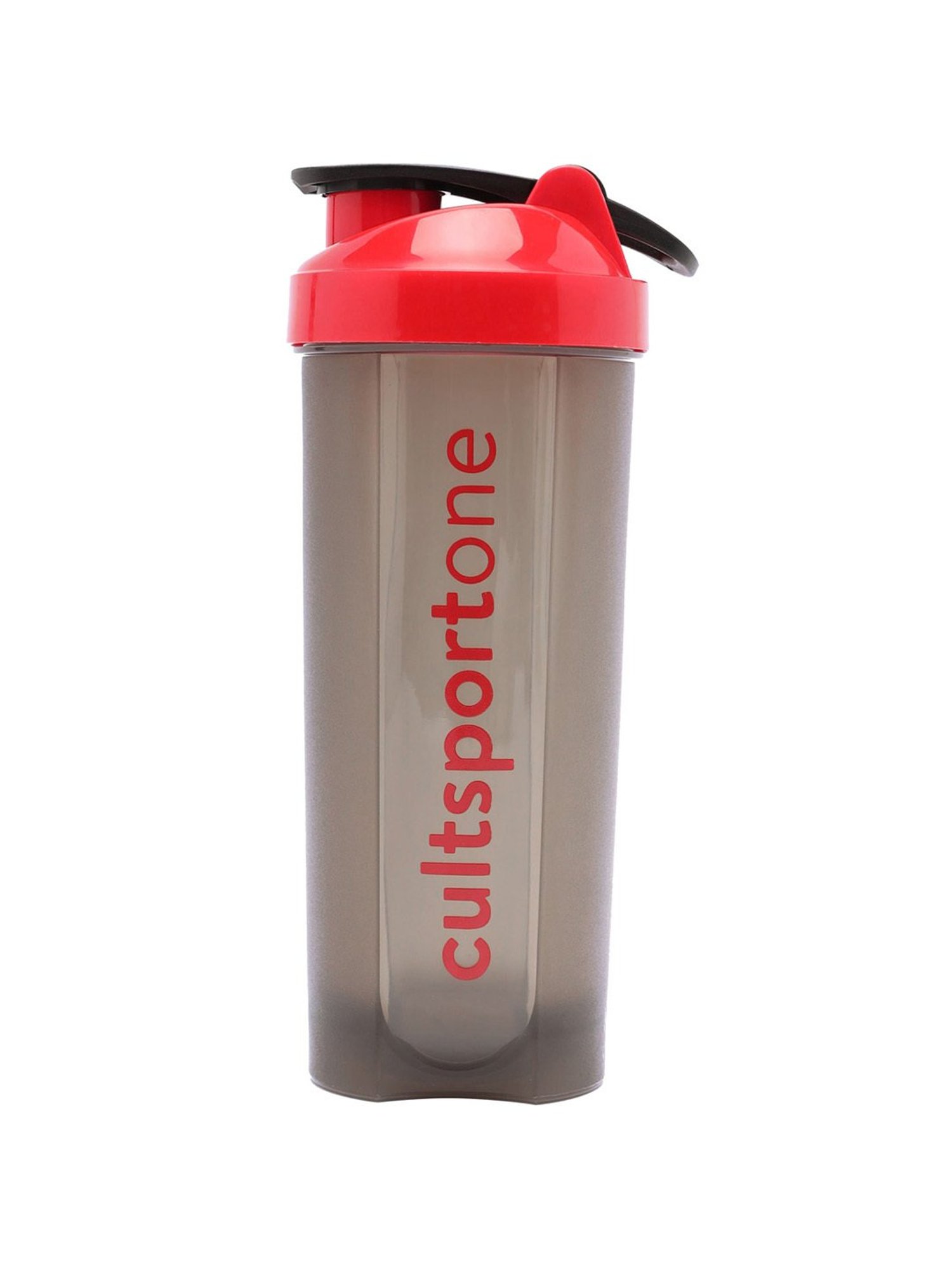 Cultsportone Spill Proof Flip Top Shaker with Blender Ball (Red)
