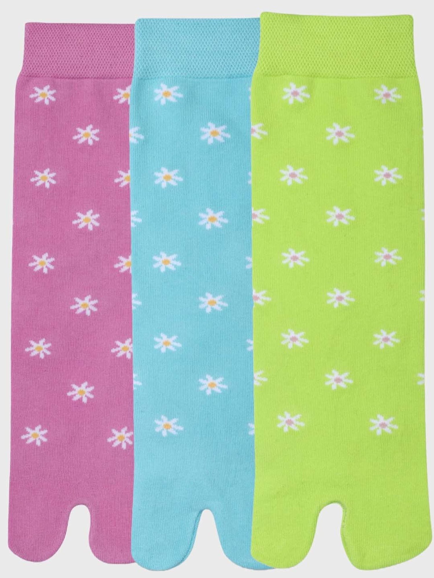 NEXT2SKIN Pink & Blue Cotton Ankle Socks - Pack Of 3