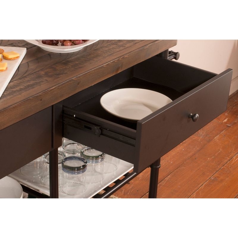 Casselberry Kitchen Cart Brown/Walnut - Hillsdale Furniture