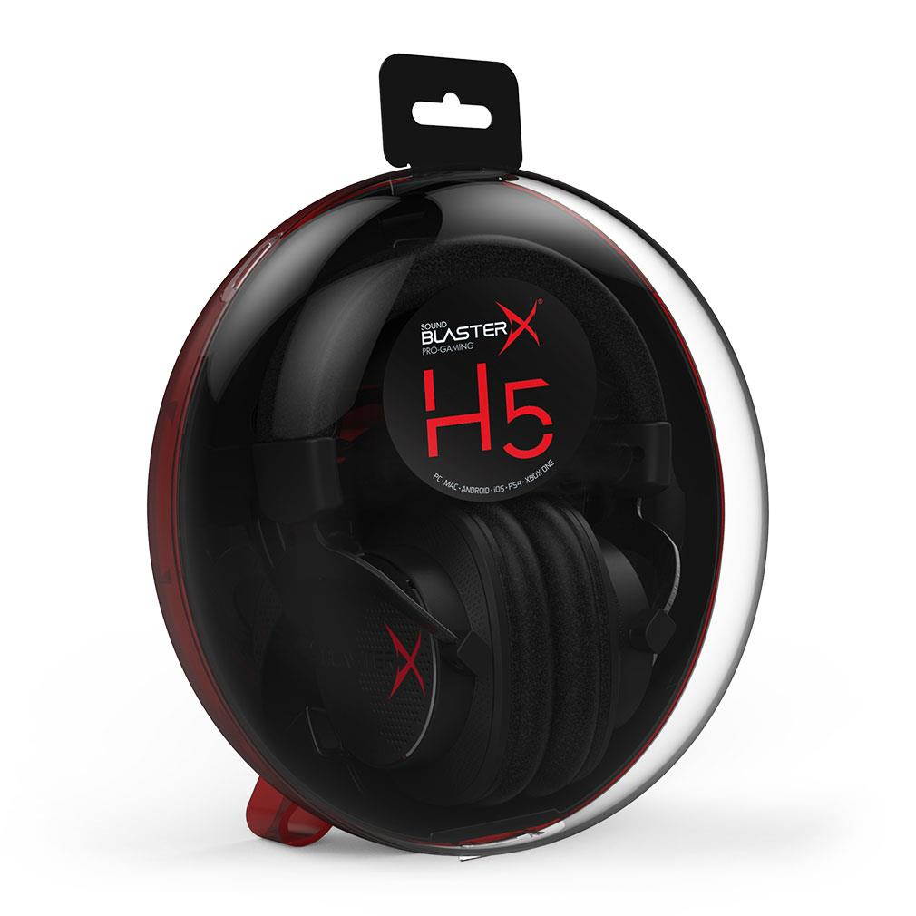 Sound BlasterX H5 3.5mm Jack Wired Black Gaming Headset