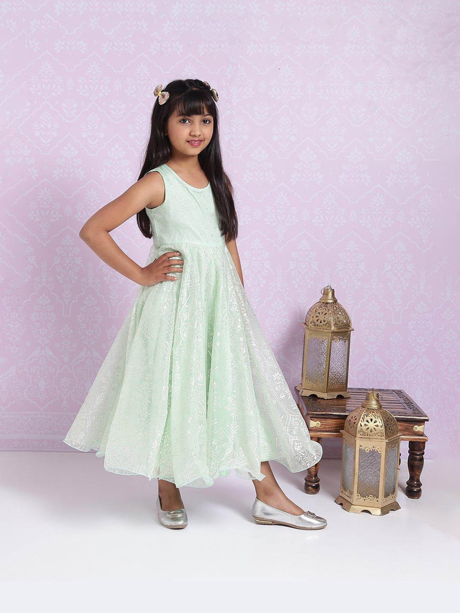 Peppermint Kids Navy Regular Fit Kurta Set