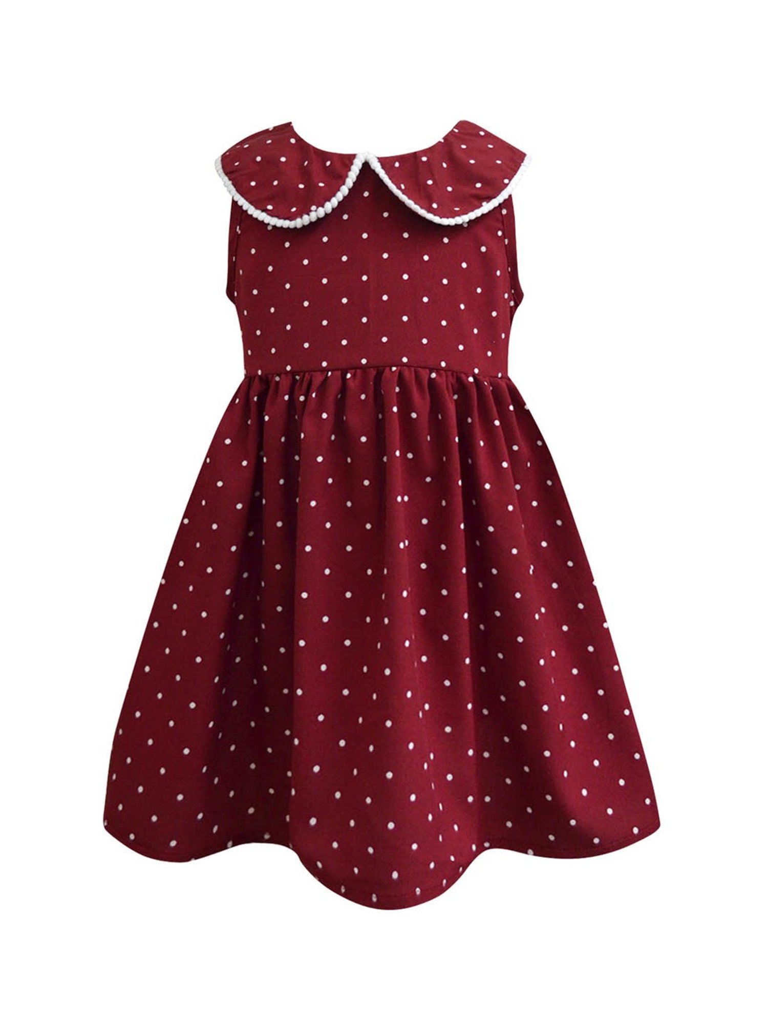 A.T.U.N. Maroon Printed Dress