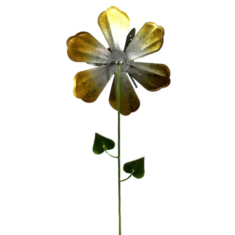 Home & Garden 21.0" Flower Spinner Dragonfly Garden Accents Regal Art & Gift  -  Decorative Garden Stakes