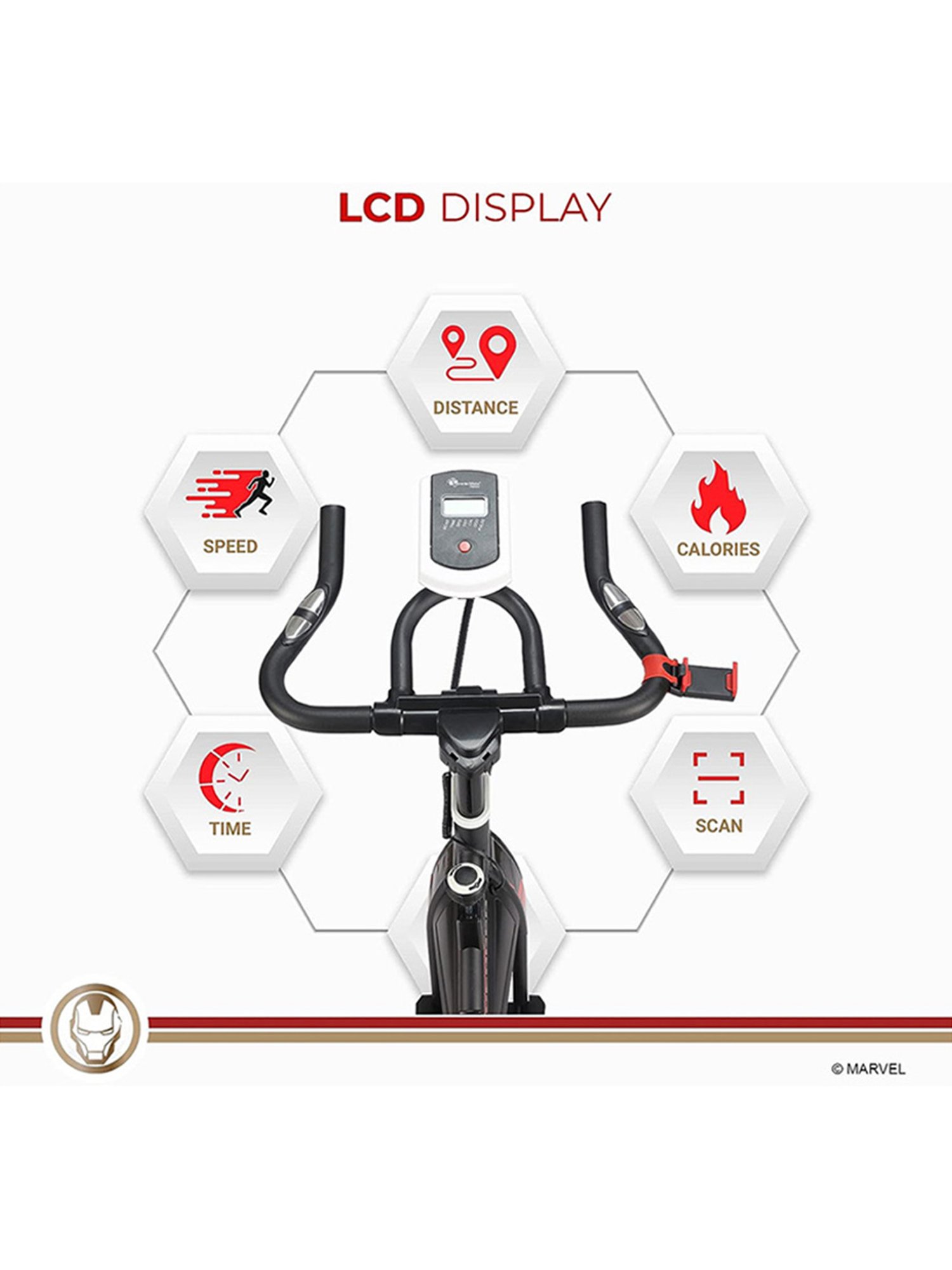 PowerMax Fitness MB-145 Spin Bike (Black)