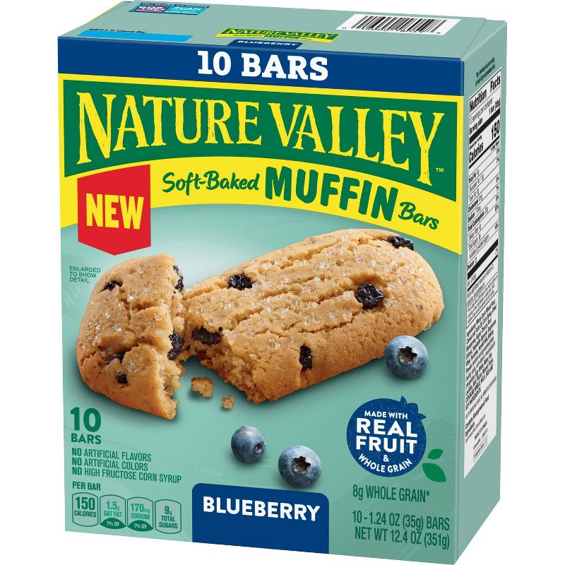Nature Valley Soft Baked Blueberry Muffin Bars - 10ct/12.4oz