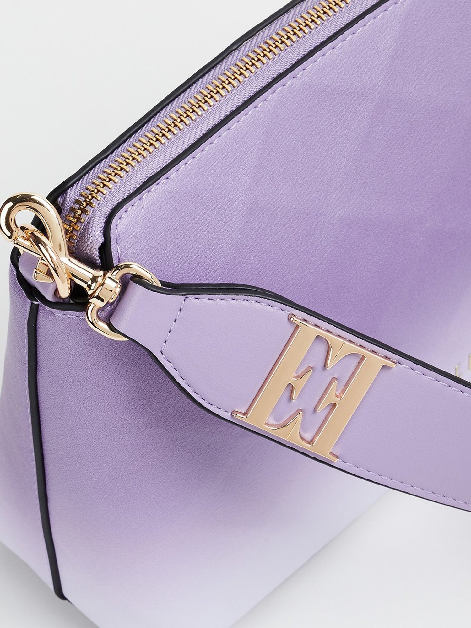 Elle Lilac Textured Shoulder Bag