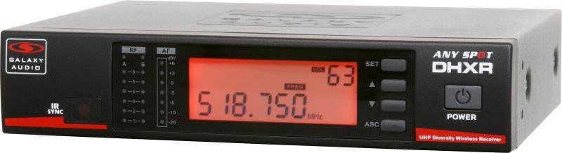 Galaxy Audio DHXR/HH65 Handheld Wireless Microphone System - N (518-542 MHz)