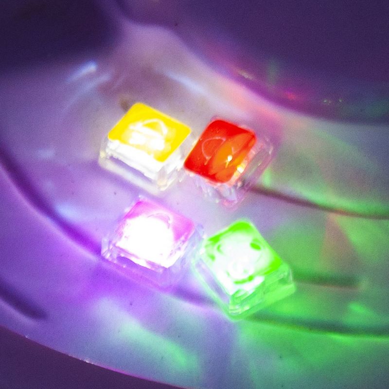Glo Pals Light Up Water Cubes - Set of 16 Cubes - Red, Blue, Green, Purple