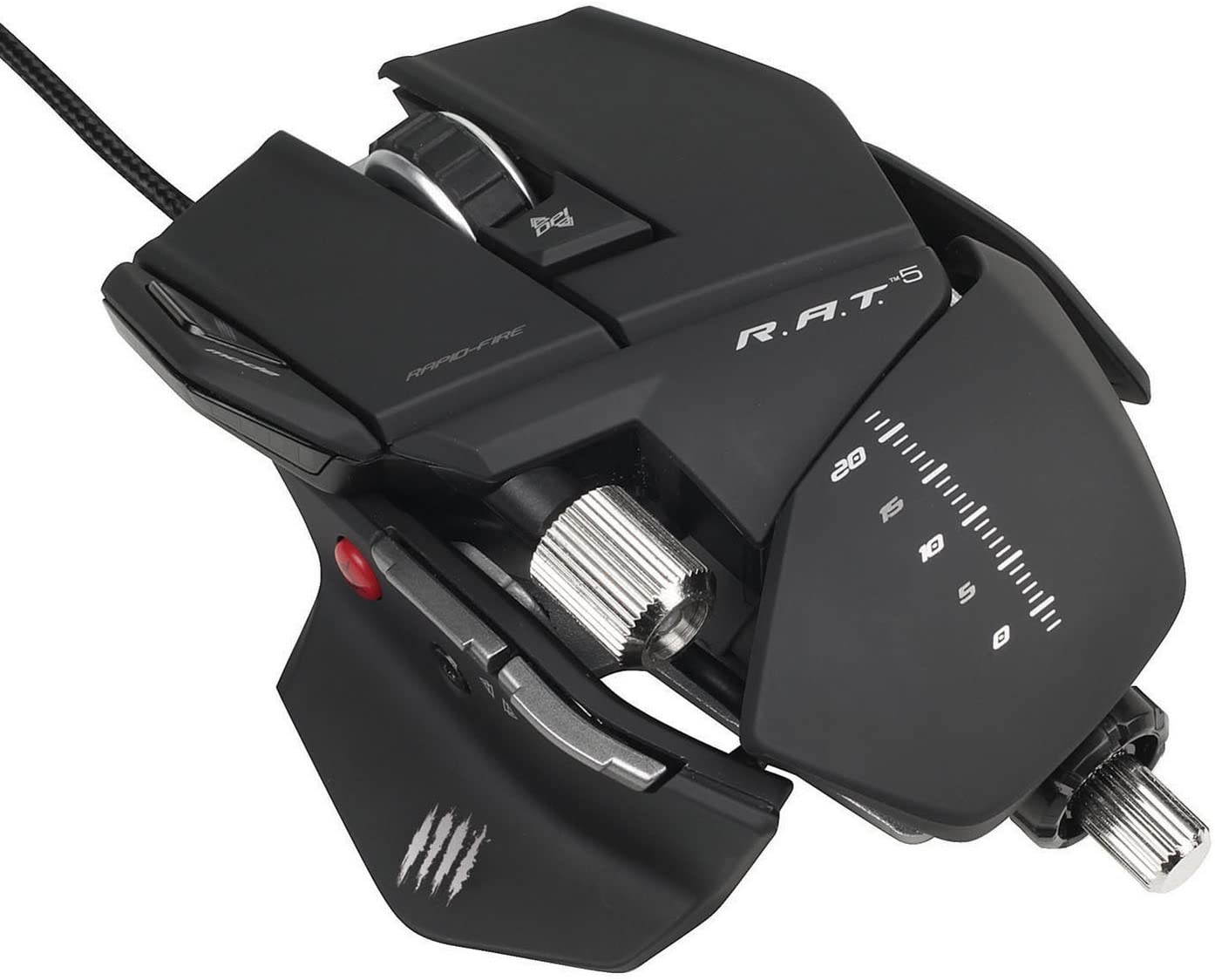 Mad Catz R.A.T.5 Gaming Mouse for PC and Mac - Matte Black