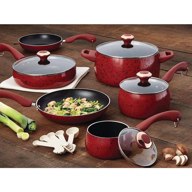 Paula Deen 15-Piece Set:  1 Qt. & 2 Qt. Covered Saucepans, 6 Qt. Covered Stockpot, 2.75 Qt. Covered SautC, 8" &