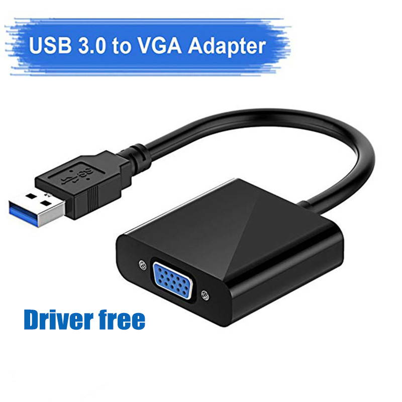 USB 3.0 to VGA,USB3.0 TO VGA Adapter Converter External Video Graphic Card-Built in driver