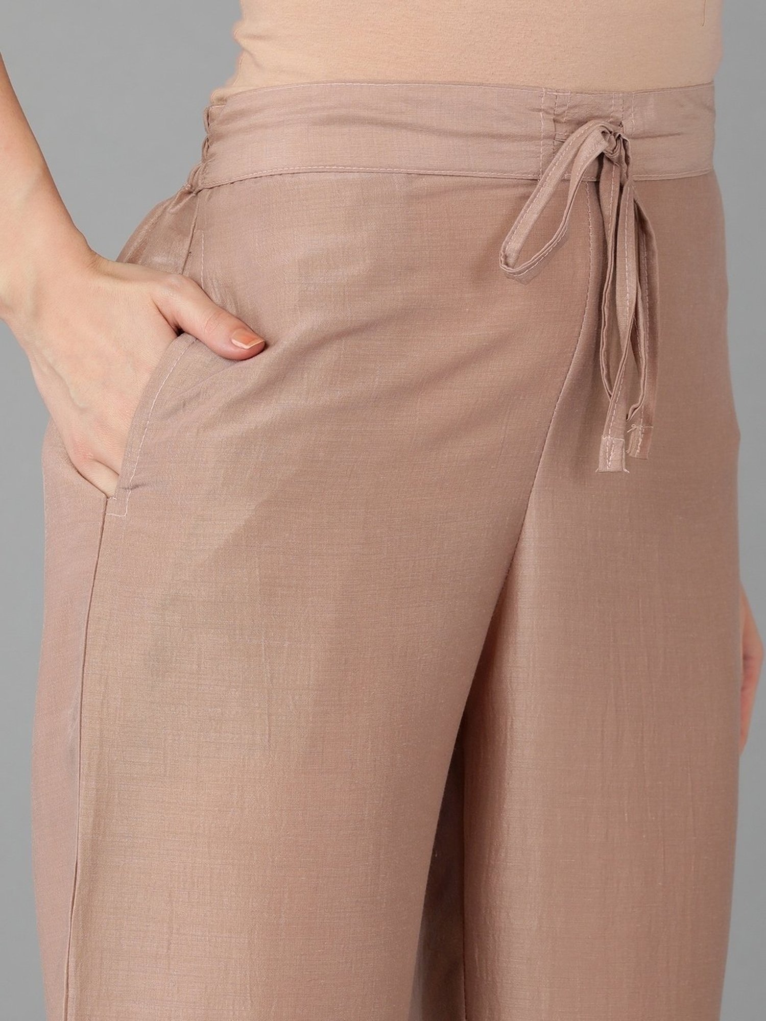 Vaamsi Beige Embroidered Kurta Pant Set With Dupatta