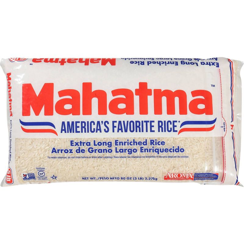 Mahatma Extra Long Grain Enriched Rice - 5lbs