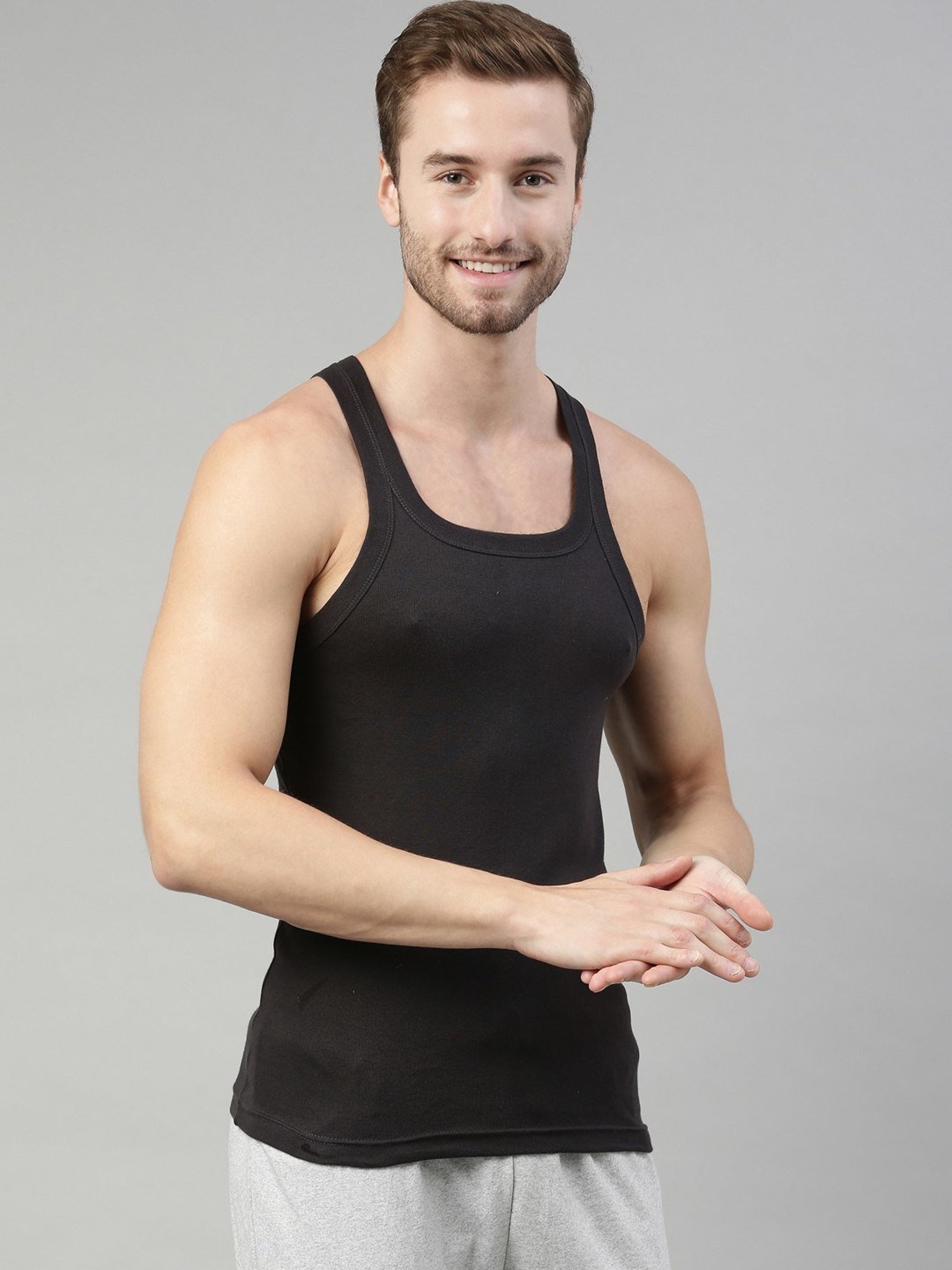 Dixcy Scott Originals Multi Cotton Regular Fit Vest - Pack Of 2